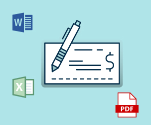 Blank Check Templates in Various Formats (Word, PDF, Excel)